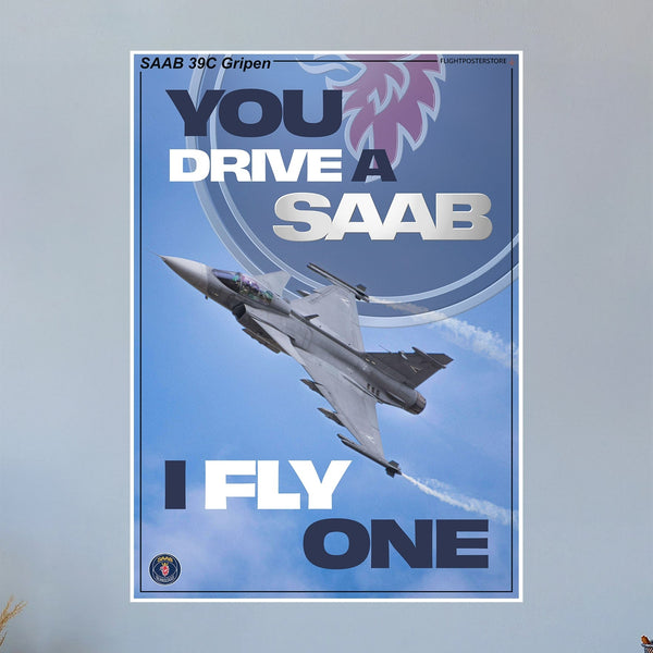 SAAB 39C Gripen Propaganda Poster