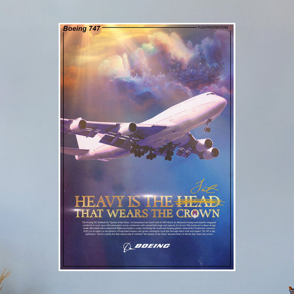 Boeing 747 Propaganda Poster