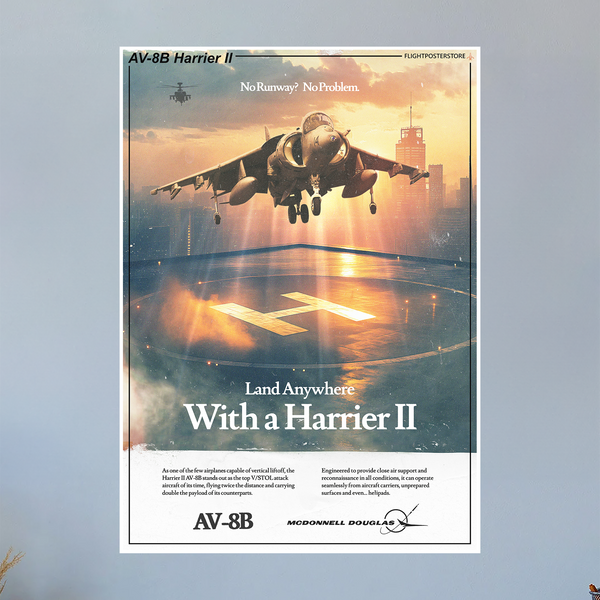 AV-8B Harrier ll Propaganda Poster