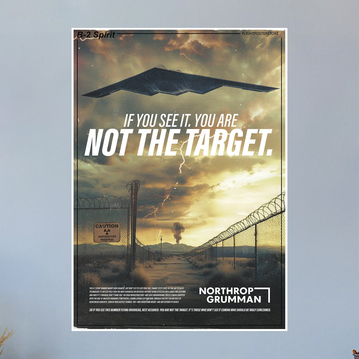 B-2 Spirit Propaganda Poster – flightposterstore
