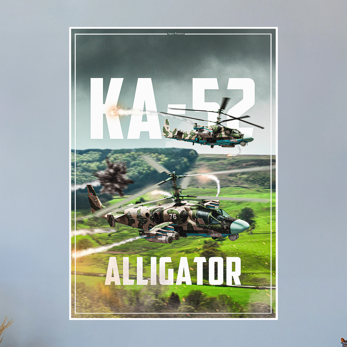 KA-52 Alligator Poster (Apex Posters) – flightposterstore