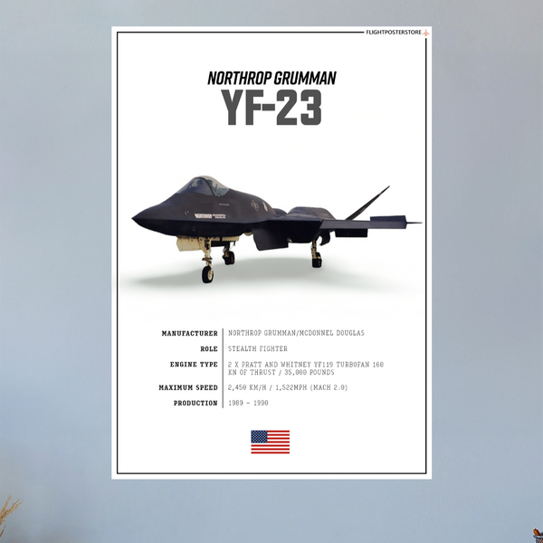 YF-23 SPEC. Poster - flightposterstore
