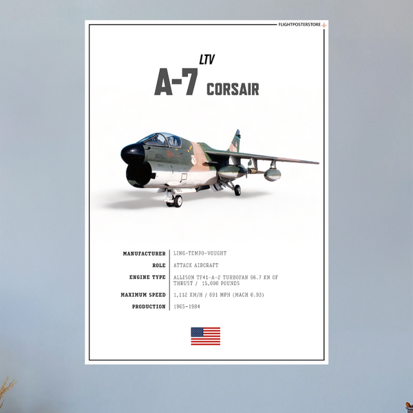 A-7 Corsair SPEC. Poster - flightposterstore