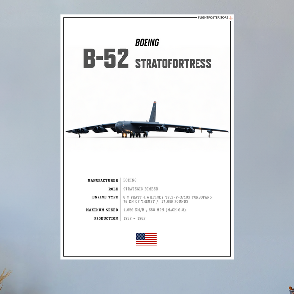 B-52 Stratofortress SPEC. Poster - flightposterstore