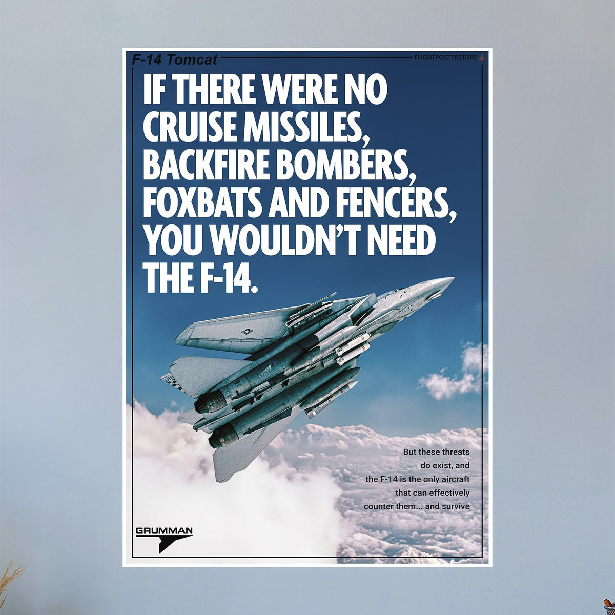 F-14 Tomcat Propaganda Poster – flightposterstore
