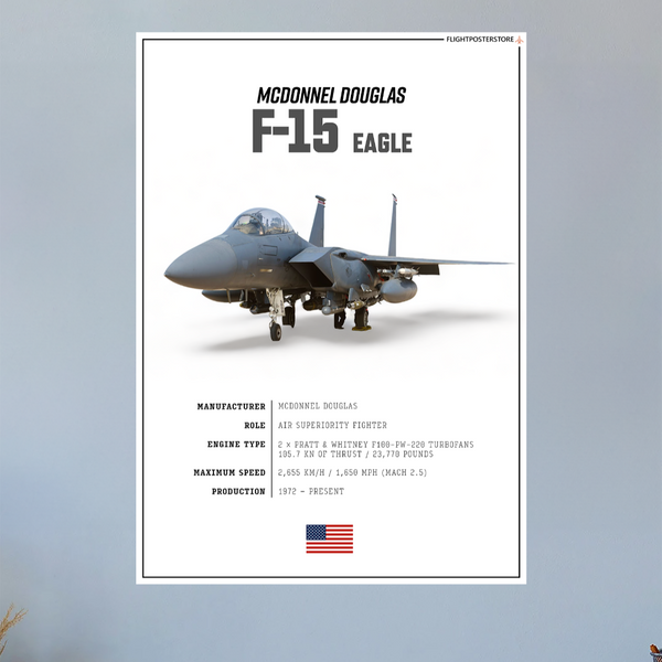 F-15 Eagle SPEC. Poster - flightposterstore
