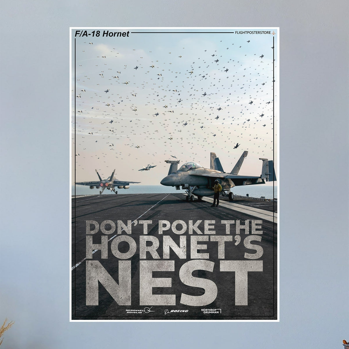 F/A-18 Hornet Propaganda Poster – flightposterstore
