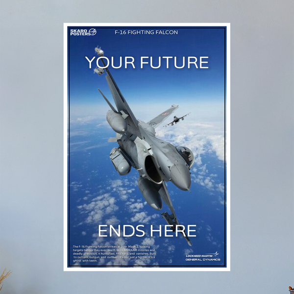 F-16 Fighting Falcon Propaganda Poster (Skaro Posters)