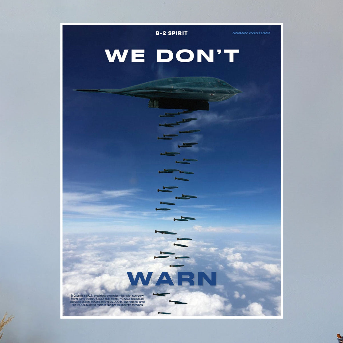 B-2 Spirit Propaganda Poster (Skaro Posters) – flightposterstore