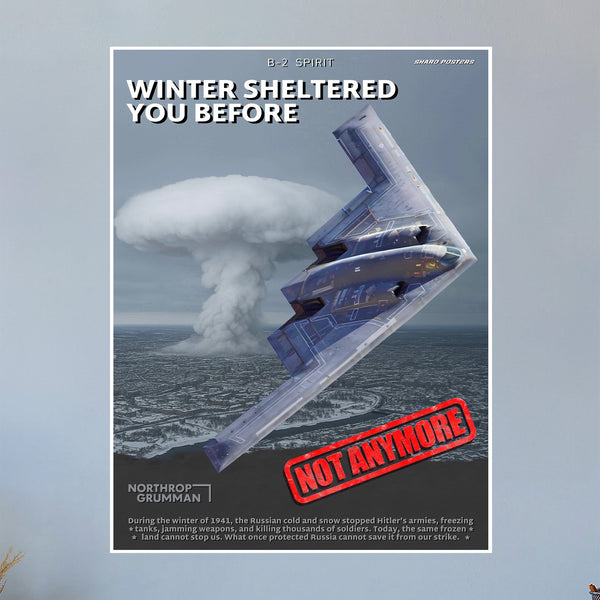 B-2 Spirit VS Russia Propaganda Poster (Skaro Posters)