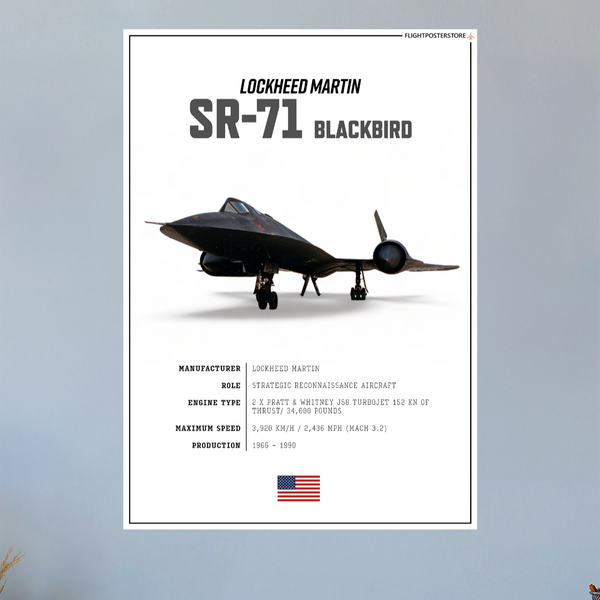 SR-71 Blackbird SPEC. Poster - flightposterstore