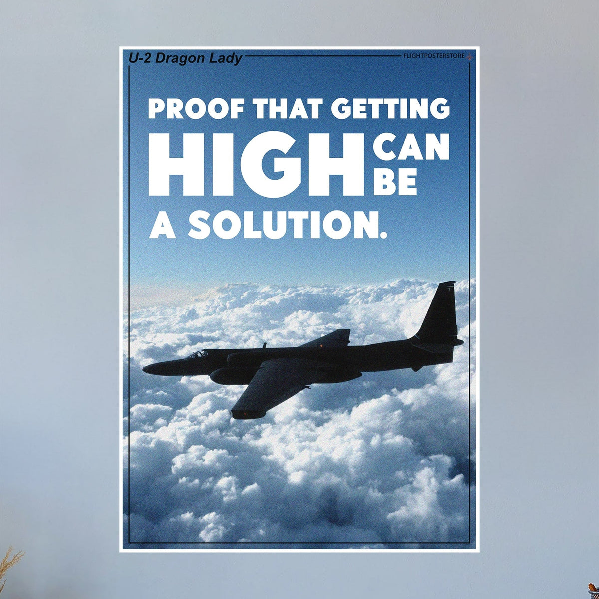 U2 Dragon Lady Propaganda Poster – flightposterstore