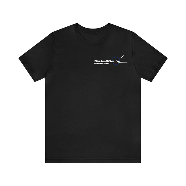 Satellite Shooter Club T-shirt (Black) - flightposterstore