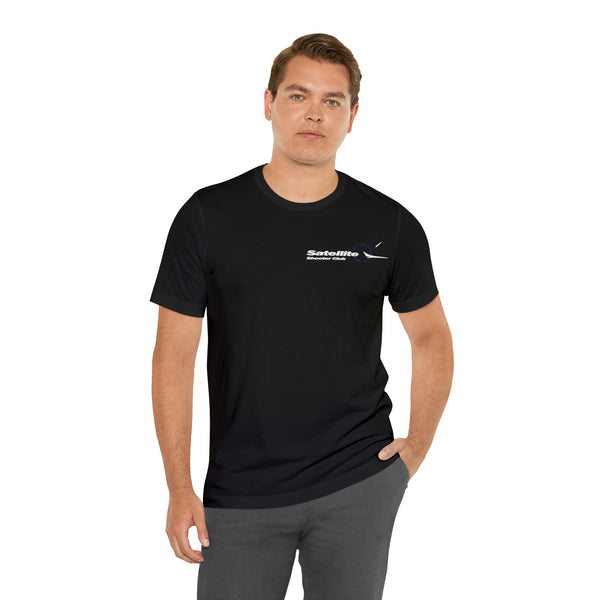 Satellite Shooter Club T-shirt (Black) - flightposterstore