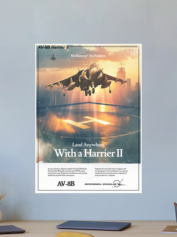 AV-8B Harrier ll Propaganda Poster