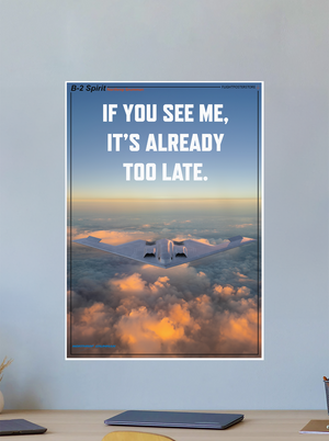 B-2 Spirit Propaganda Poster - flightposterstore