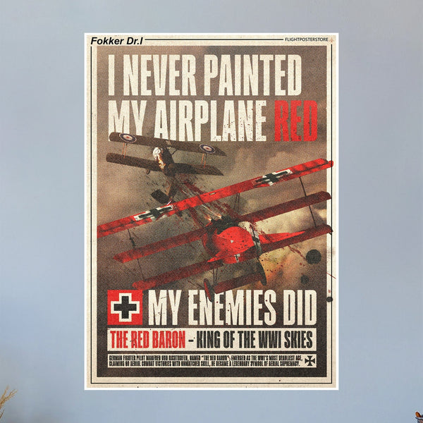 Fokker Dr.1 Propaganda Poster