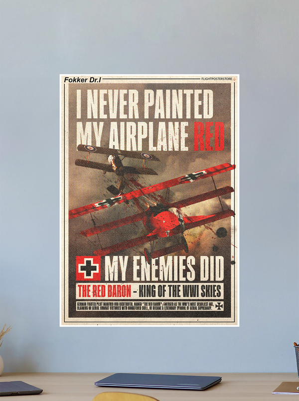 Fokker Dr.1 Propaganda Poster