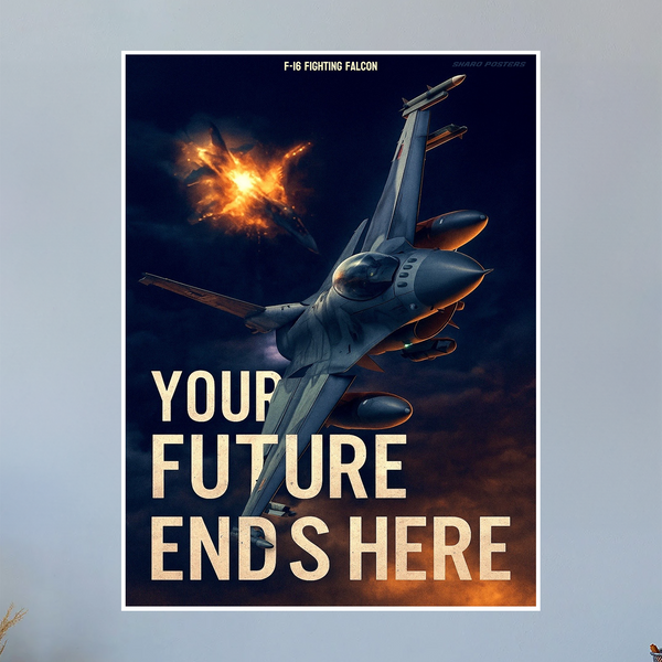 F-16 Fighting Falcon Propaganda Poster (Skaro Posters)
