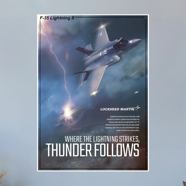 F-35 "Lightning" Propaganda Poster