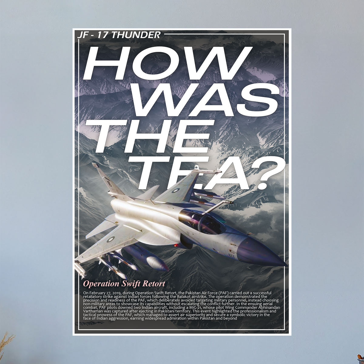 JF-17 Thunder Propaganda Poster (The Alloy Concept) – flightposterstore