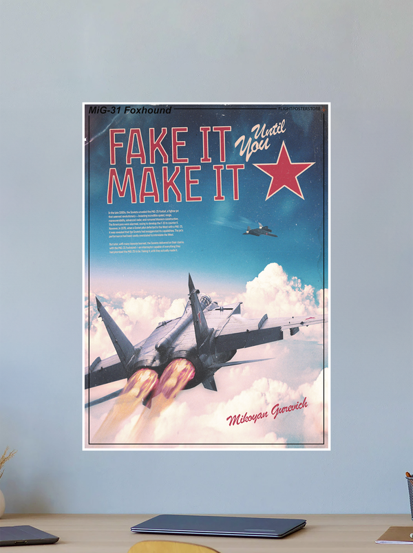 MiG-31 Foxhound Propaganda Poster