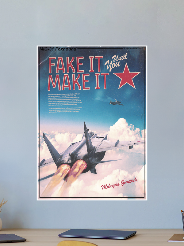 MiG-31 Foxhound Propaganda Poster