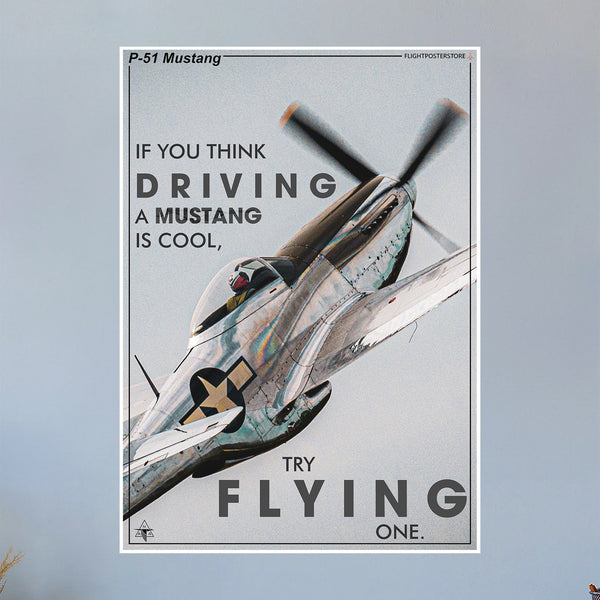 P-51 Mustang Propaganda Poster
