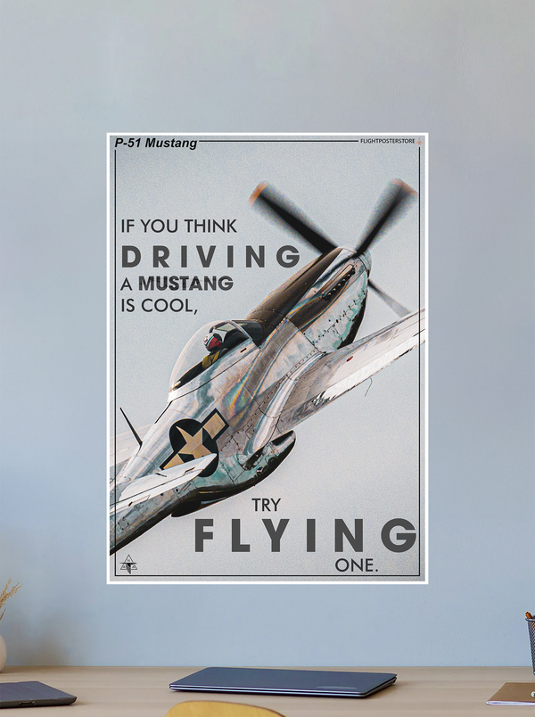 P-51 Mustang Propaganda Poster