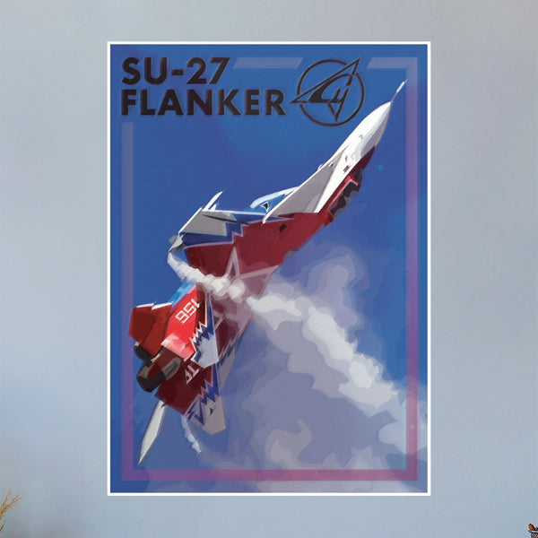 Su-27 Flanker Cobra Artwork Poster