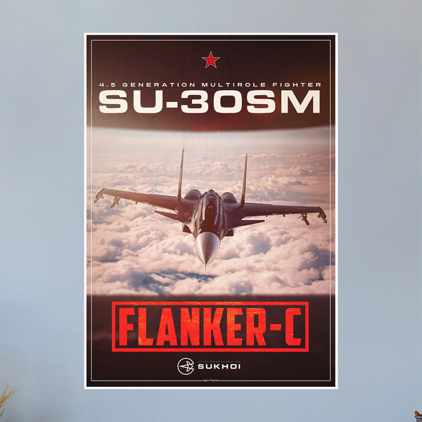 Su-30SM Flanker-C Poster (Apex Posters)