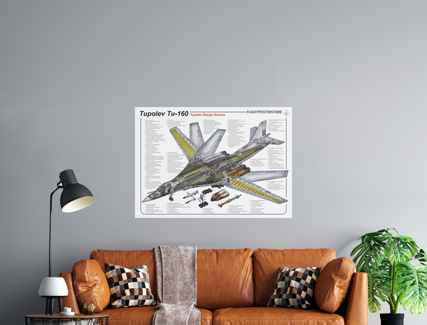 Tupolev Tu-160 - flightposterstore