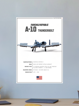 A-10 thunderbolt SPEC. Poster - flightposterstore