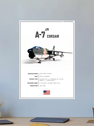 A-7 Corsair SPEC. Poster - flightposterstore
