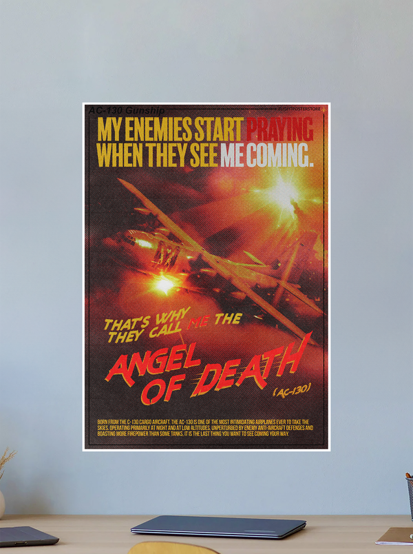 AC-130 Gunship Propaganda Poster