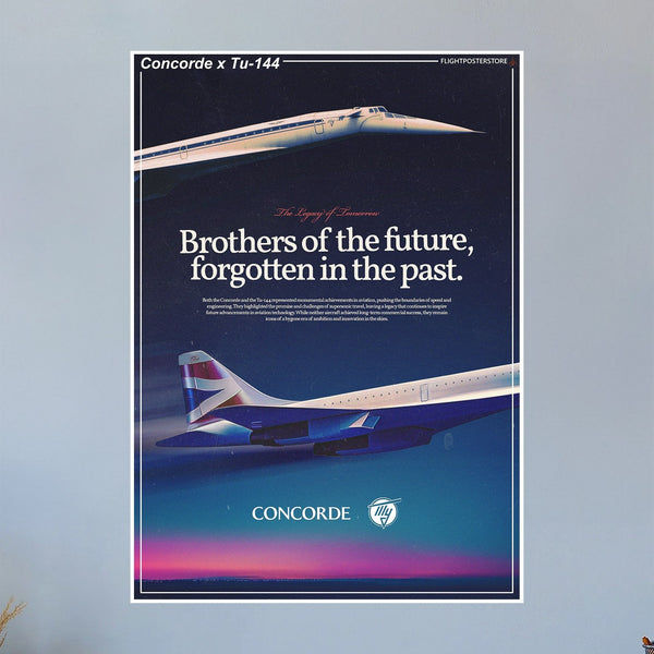 Concorde x Tu-144 Propaganda Poster