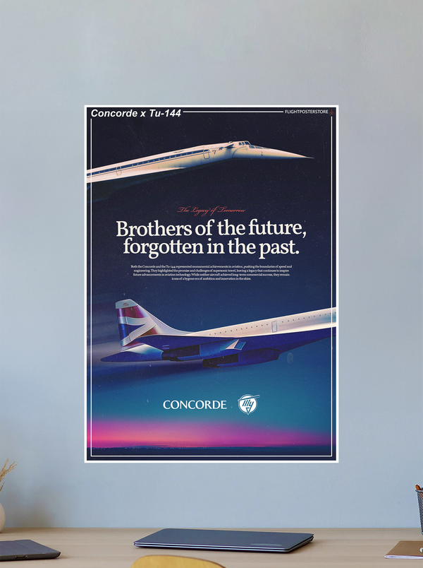 Concorde x Tu-144 Propaganda Poster