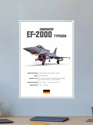 EF-2000 Typhoon SPEC. Poster - flightposterstore