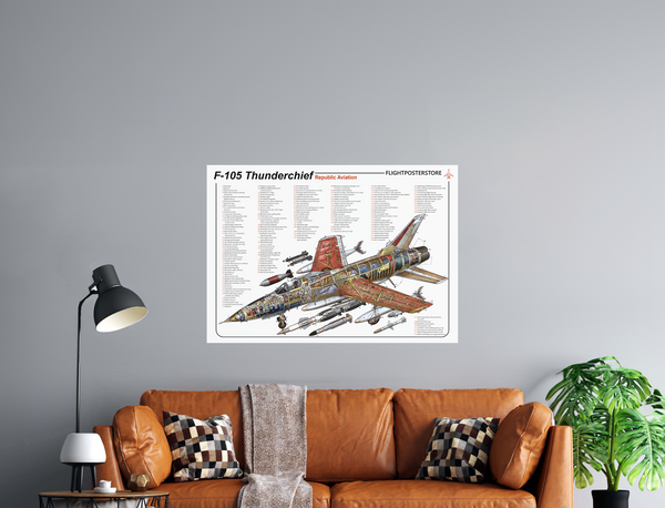 F-105 Thunderchief - flightposterstore