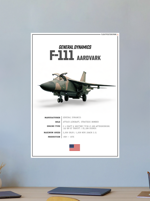 F-111 Aardvark SPEC. Poster - flightposterstore