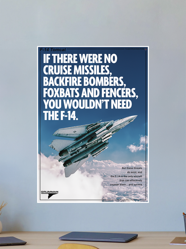 F-14 Tomcat Propaganda Poster