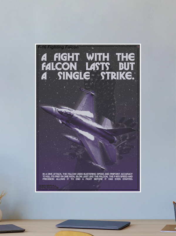 F-16 Fighting Falcon Propaganda Poster