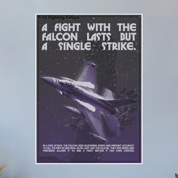 F-16 Fighting Falcon Propaganda Poster