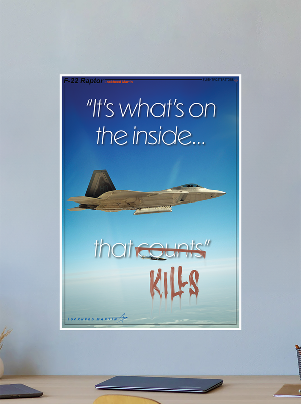 F-22 Raptor Propaganda Poster