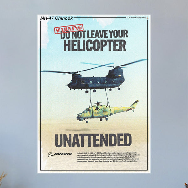 MH-47 Chinook Propaganda Poster