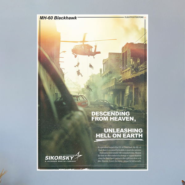 MH-60 Black Hawk Propaganda Poster