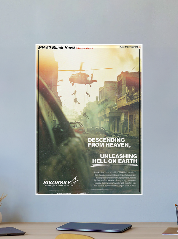 MH-60 Black Hawk Propaganda Poster