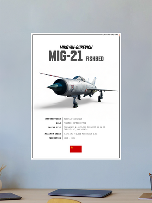 MiG-21 Fishbed SPEC. Poster - flightposterstore