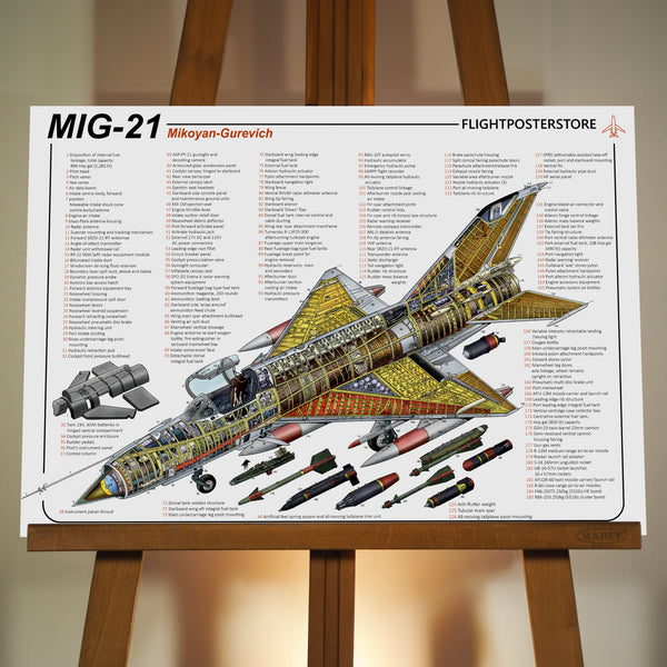 MIG-21 Anatomy Poster