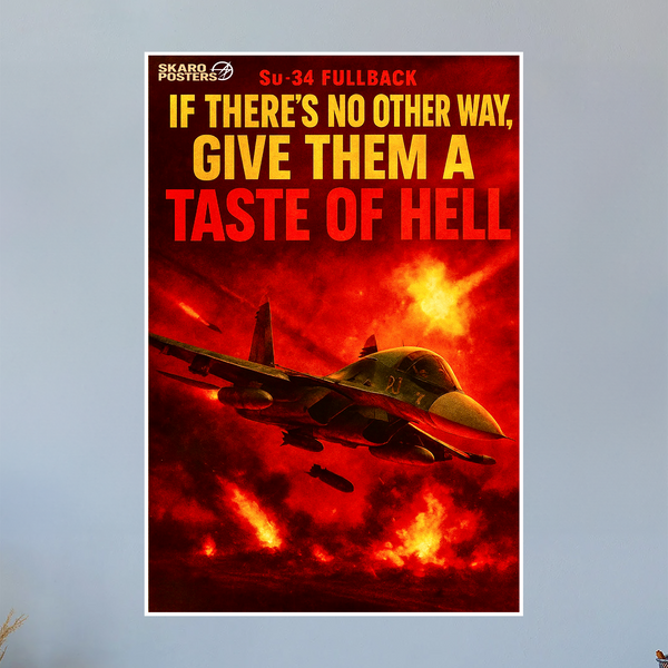Su-34 Fullback Propaganda Poster (Skaro Posters)